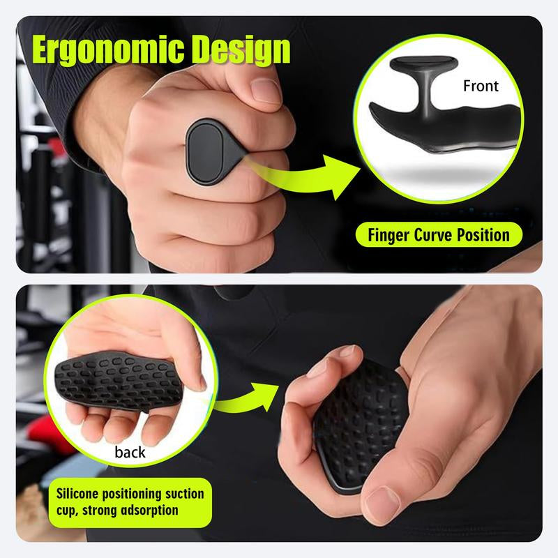 Ergonomic Weight Lifting Grips – Non-Slip Gym Grips for Deadlifts, Rows & Pull-Ups – Secure & Comfortable Barbell & Dumbbell Grip Alternative Gym Workout Non-Slip Rubber Gym Grip