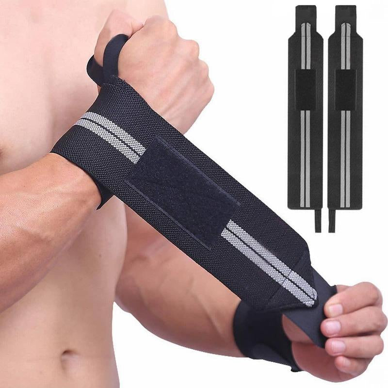 Sports Wristbands, 1 Pair Professional Wristbands for Weightlifting and Gym Training, Sports Wristband for Men & Women, Cuffs for Gym, Gym Wear, Gym Accessories, Exercise