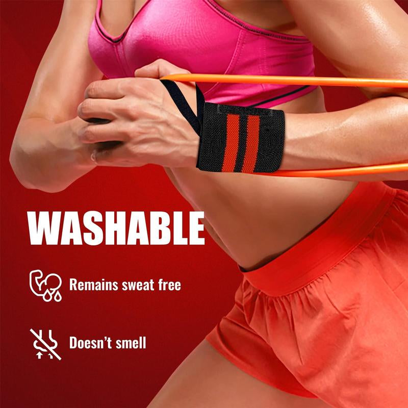 Sports Wristbands, 1 Pair Professional Wristbands for Weightlifting and Gym Training, Sports Wristband for Men & Women, Cuffs for Gym, Gym Wear, Gym Accessories, Exercise