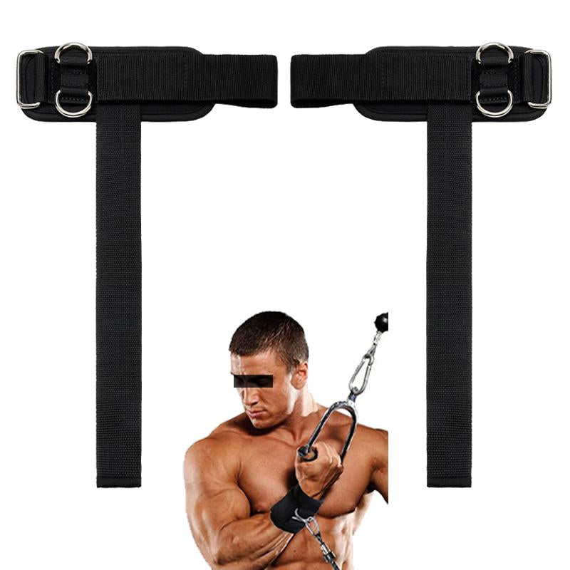 Weight Lifting Straps with D Ring 2 in 1 Thick Padding Comfortable Heavy Duty Strap Secure Fit Enhanced Grip Reinforced Stitching Wrist Support Straps for Weightlifting & Various Strength Training Activities Workout Recovery Men & Women Black Set of 2
