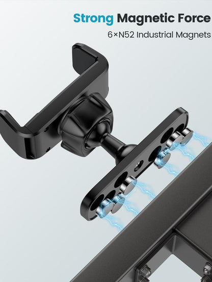Gym Portable Magnetic Phone Holder, 360 Degree Adjustable Magnetic Phone Mount for Gym Attach to Metal Surface, Fitness Equipment Accessories for Home Gym Smartphone Cellphone Stand