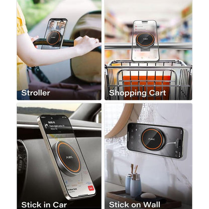 Gym Fitness Cellphone Mount for Magsafe - 360 Degree Adjustable with Adjustable Strap, Compatible with Gym Equipment, Stroller, Shopping Cart, Exercise Bikes Smartphone Stand, Accessories, Gifts for Fitness