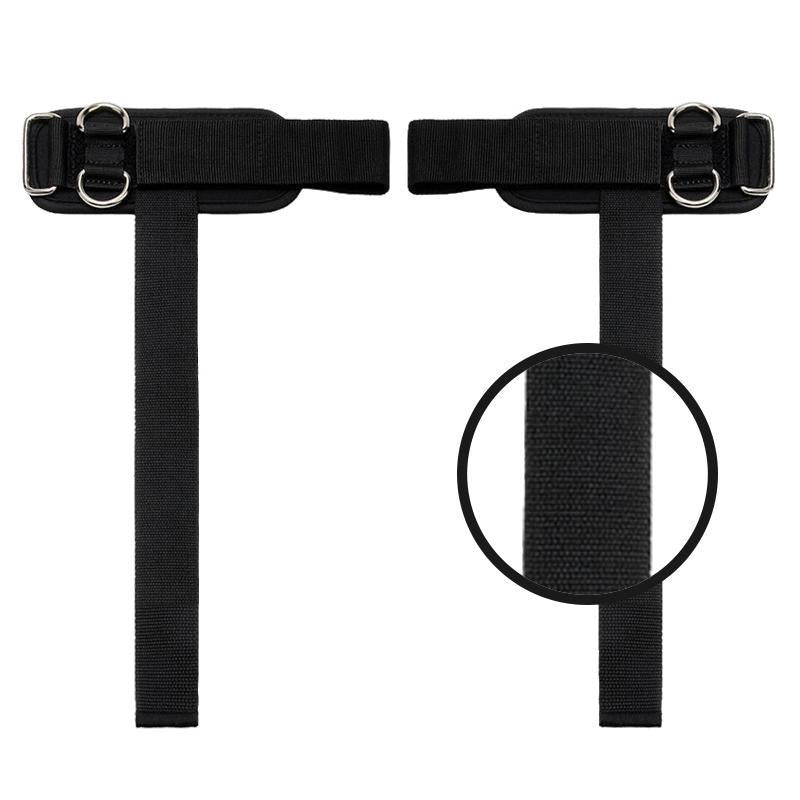 Weight Lifting Straps with D Ring 2 in 1 Thick Padding Comfortable Heavy Duty Strap Secure Fit Enhanced Grip Reinforced Stitching Wrist Support Straps for Weightlifting & Various Strength Training Activities Workout Recovery Men & Women Black Set of 2