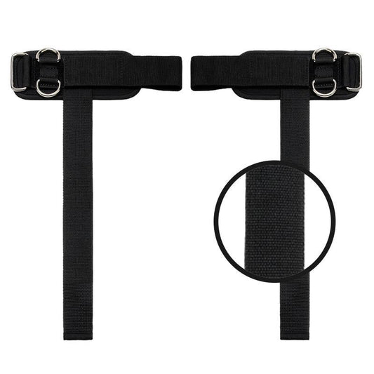 Weight Lifting Straps with D Ring 2 in 1 Thick Padding Comfortable Heavy Duty Strap Secure Fit Enhanced Grip Reinforced Stitching Wrist Support Straps for Weightlifting & Various Strength Training Activities Workout Recovery Men & Women Black Set of 2