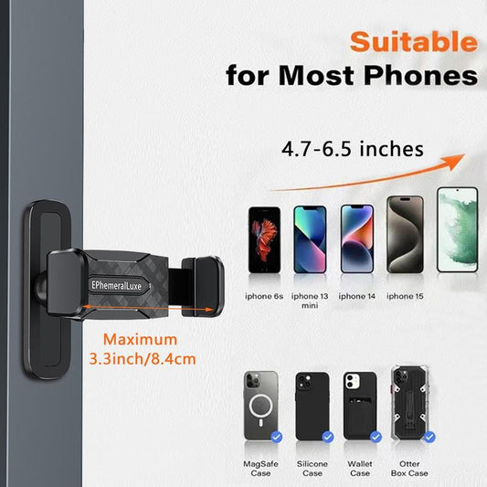 Gym Portable Magnetic Phone Holder, 360 Degree Adjustable Magnetic Phone Mount for Gym Attach to Metal Surface, Fitness Equipment Accessories for Home Gym Smartphone Cellphone Stand